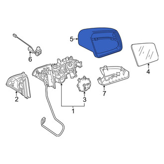 Mercedes-Benz OE - Front Right Door Mirror Housing