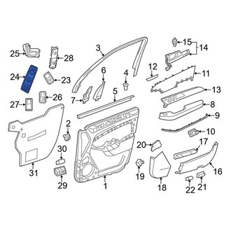 Mercedes-Benz OE - Front Left Door Mirror Switch