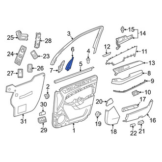 Mercedes-Benz OE - Front Right Door Mirror Trim Ring