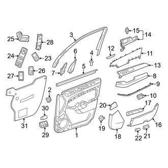 Mercedes-Benz OE - Front Door - Interior Trim
