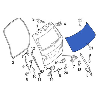 Mercedes-Benz OE - Rear Liftgate Glass