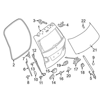 Mercedes-Benz OE - Lift Gate - Gate & Hardware