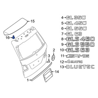 Mercedes-Benz OE - Spoiler Clip