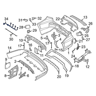 Mercedes-Benz OE - Rear Parking Aid System Wiring Harness