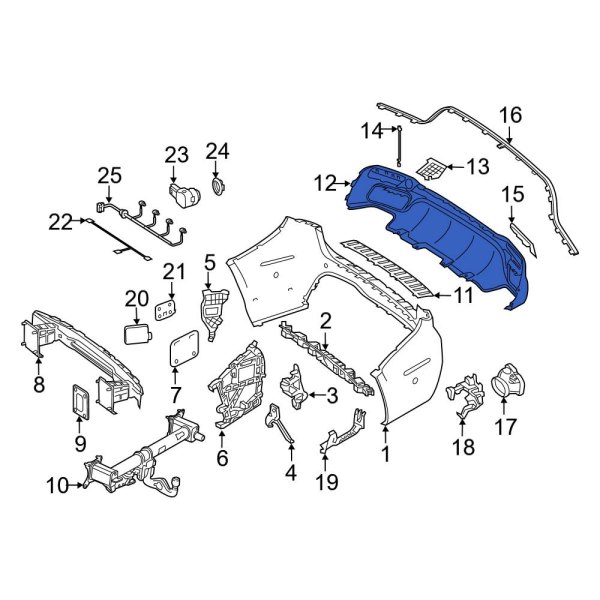 Mercedes-benz Oe 1668851338 - Rear Valance Panel