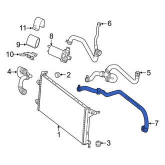 Mercedes-Benz OE - Intercooler Hose
