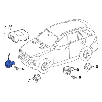 Mercedes-Benz OE - Center Front Air Bag Impact Sensor