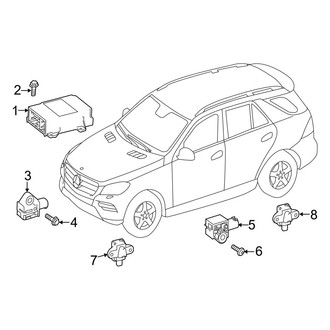 Mercedes-Benz OE - Restraint Systems - Air Bag Components (Module & Sensors)