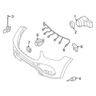 Mercedes-Benz OE - Front Bumper & Grille - Electrical Components (With AMG Line)