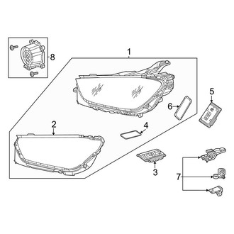 Mercedes-Benz OE - Front Lamps - Headlamp Components
