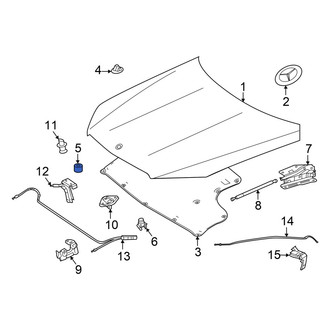 Mercedes-Benz OE - Front Hood Stop Buffer