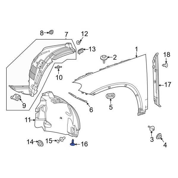 Fender Liner Screw