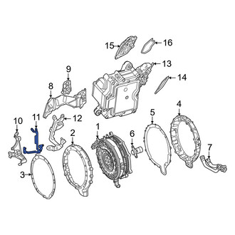 Mercedes-Benz OE - Center Hybrid Starter Generator Motor Bracket