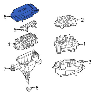 Mercedes-Benz OE - Front Upper Fuse and Relay Center Cover