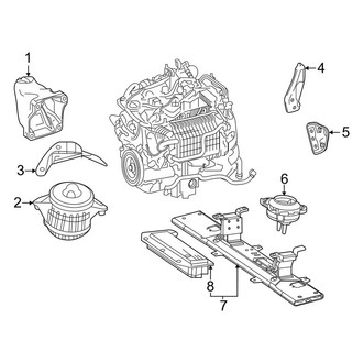 Mercedes-Benz OE - Engine & Transmission Mounting (3.0L)