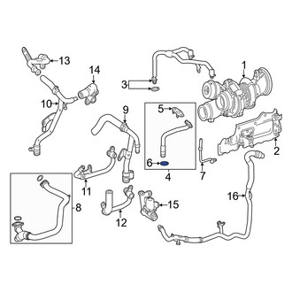 Mercedes-Benz OE - Upper Turbocharger Oil Line O-Ring
