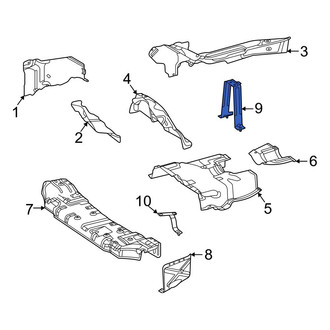 Mercedes-Benz OE - Center Floor Pan Heat Shield Bracket
