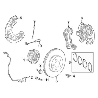 Mercedes-Benz OE - Front Suspension - Brake Components