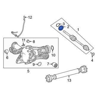 Mercedes-Benz OE - Rear Rearward Drive Shaft Damper