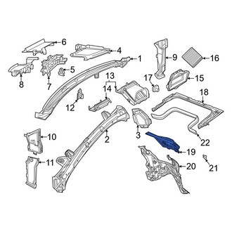 Mercedes-Benz OE - Front Upper Cowl Panel