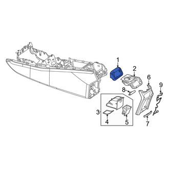 Mercedes-Benz OE - Rear Console Cup Holder Bezel