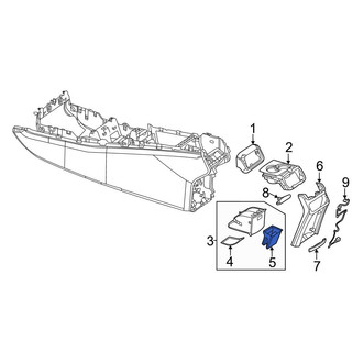 Mercedes-Benz OE - Rear Console Compartment
