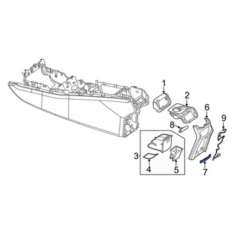 Mercedes-Benz OE - Rear Console Trim Panel