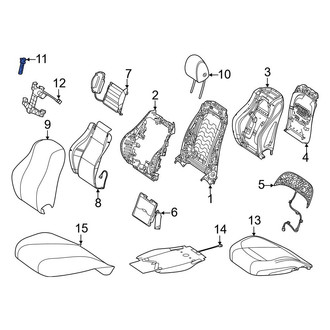 Mercedes-Benz OE - Front Right Headrest Guide