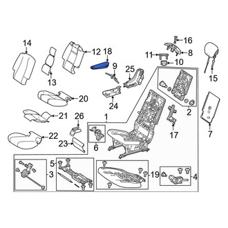Mercedes-Benz OE - Center Left Seat Armrest