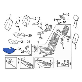 Mercedes-Benz OE - Center Left Seat Cover