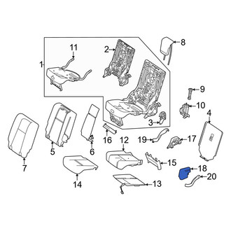 Mercedes-Benz OE - Front Right Seat Trim Panel