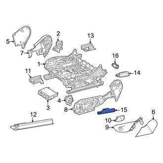 Mercedes-Benz OE - Front Left Seat Track Cover