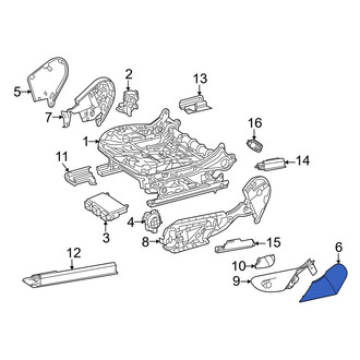 Mercedes-Benz OE - Front Left Outer Seat Back Recliner Adjustment Mechanism Cover