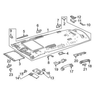 Mercedes-Benz OE - Roof - Interior Trim (W/O Panoramic Roof)