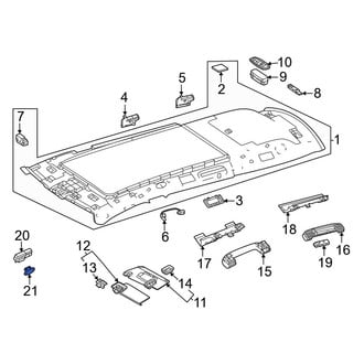 Mercedes-Benz OE - Navigation Microphone Bracket