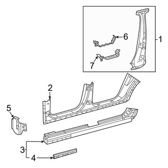 Mercedes-Benz OE - Pillars, Rocker & Floor - Center Pillar & Rocker