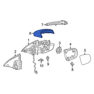 Mercedes-Benz OE - Front Left Door Mirror Cover