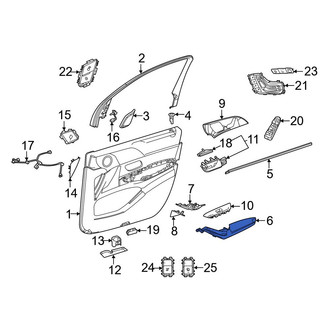 Mercedes-Benz OE - Rear Left Door Armrest