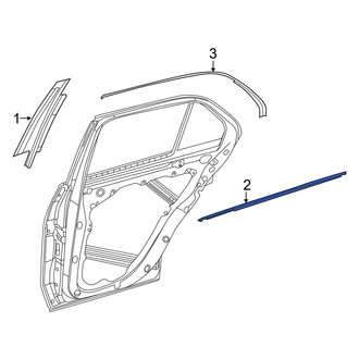 Mercedes-Benz OE - Rear Left Door Belt Molding