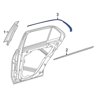 Mercedes-Benz OE - Rear Left Door Reveal Molding