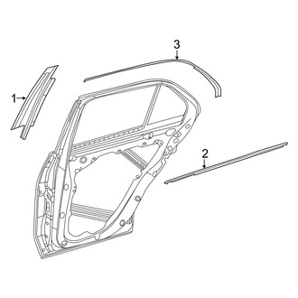 Mercedes-Benz OE - Rear Door - Exterior Trim