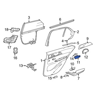 Mercedes-Benz OE - Front Left Inner Interior Door Handle
