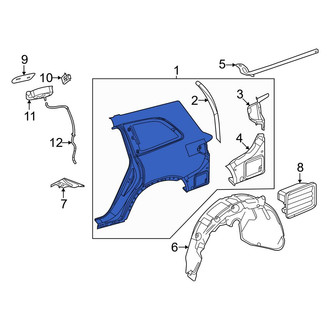 Mercedes-Benz OE - Rear Left Outer Quarter Panel