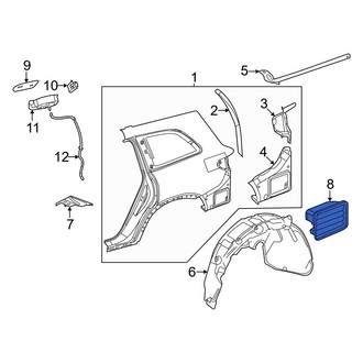 Mercedes-Benz OE - Rear Quarter Panel Vent
