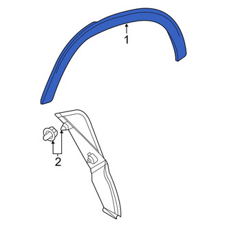 Mercedes-Benz OE - Rear Left Wheel Arch Molding