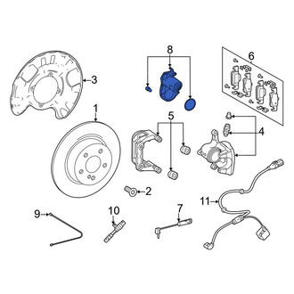Mercedes-Benz OE - Rear Parking Brake Actuator