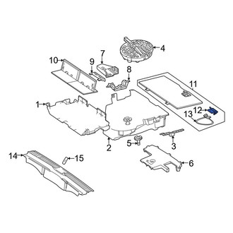 Mercedes-Benz OE - Rear Spare Tire Compartment Cover Latch