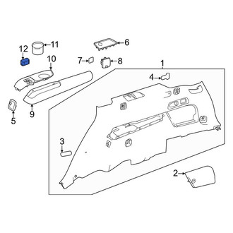 Mercedes-Benz OE - Rear 12 Volt Accessory Power Outlet Housing