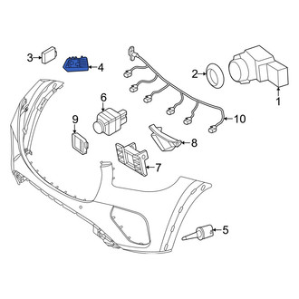 Mercedes-Benz OE - Left Grille Molding Bracket