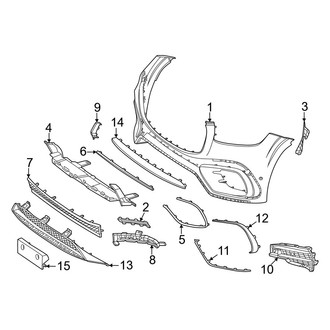 Mercedes-Benz OE - Front Bumper & Grille - Bumper & Components (Cover & Comonents)